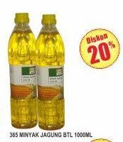 Promo Harga 365 Minyak Jagung 1000 ml - Superindo