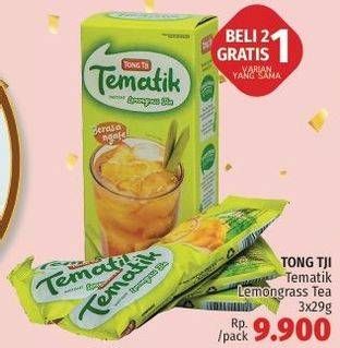 Promo Harga Tong Tji Tematik Instant Lemon Grass 3 pcs - LotteMart