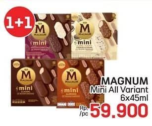 Promo Harga Walls Magnum Mini All Variants per 6 pcs 45 ml - LotteMart