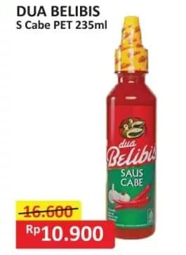 Promo Harga Dua Belibis Saus Cabe 235 ml - Alfamart