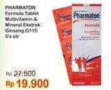 Promo Harga PHARMATON FORMULA Multivitamin Tablet per 5 sachet - Indomaret