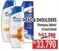 Promo Harga HEAD & SHOULDERS Shampoo 300 ml - Hypermart