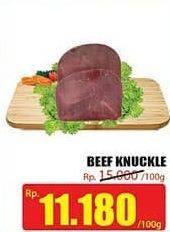 Promo Harga Beef Knuckle (Daging Inside) per 100 gr - Hari Hari