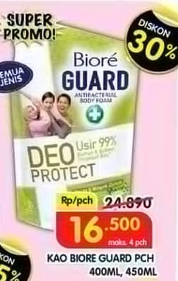 Promo Harga Biore Guard Body Foam All Variants 400 ml - Superindo
