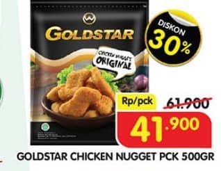 Promo Harga Goldstar Chicken Nugget 500 gr - Superindo