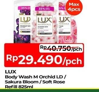 Promo Harga LUX Botanicals Body Wash Magical Orchid, Sakura Bloom, Soft Rose 825 ml - TIP TOP