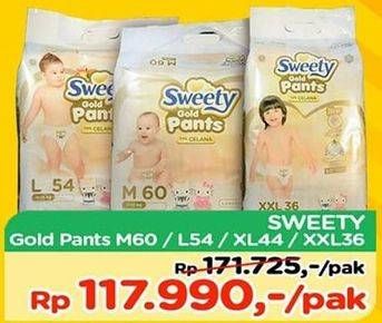 Promo Harga Sweety Gold Pants M60, L54, XL44, XXL36  - TIP TOP