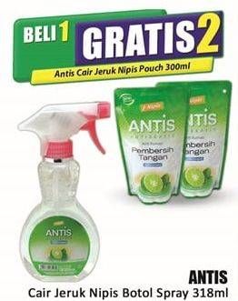Promo Harga ANTIS Hand Sanitizer 318 ml - Hari Hari