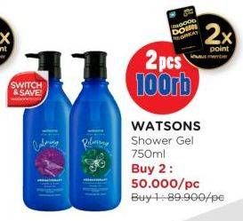 Promo Harga Watsons Shower Gel 750 ml - Watsons