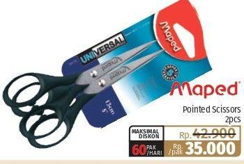 Promo Harga MAPED Scissors Pointed 2 pcs - Lotte Grosir