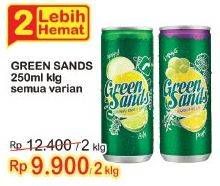 Promo Harga GREEN SANDS Minuman Soda All Variants 250 ml - Indomaret
