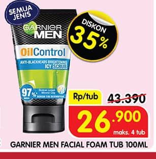 Promo Harga Garnier Men Acno Fight Facial Foam All Variants 100 ml - Superindo