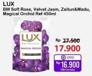 Promo Harga LUX Botanicals Body Wash Soft Rose, Velvet Jasmine, Hijab Series Zaitun Madu, Magical Orchid 400 ml - Alfamart