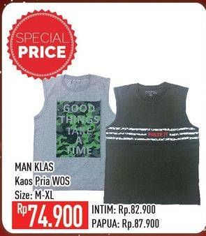 Promo Harga MAN KLAS Kaos Pria Wo/S M-XL  - Hypermart