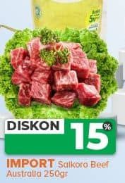 Promo Harga Beef Saikoro Australia per 250 gr - Yogya