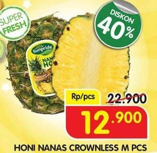 Promo Harga HONI Sunpride Nanas Crown Medium  - Superindo