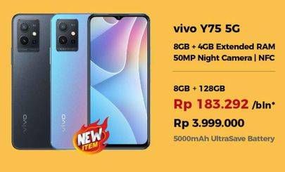 Promo Harga VIVO Y75 5G 8GB + 128GB  - Erafone