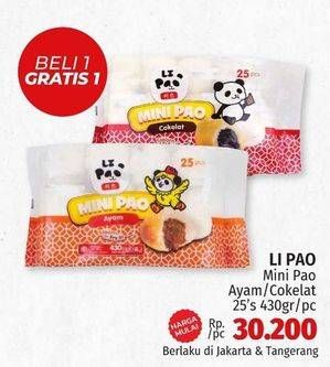 Promo Harga Li Pao Mini Pao Ayam, Coklat 430 gr - LotteMart