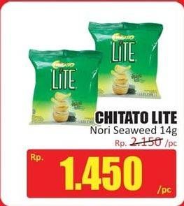 Promo Harga CHITATO Lite Snack Potato Chips  Seaweed 14 gr - Hari Hari