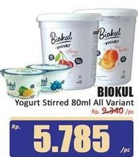 Promo Harga Biokul Stir Yogurt All Variants 80 gr - Hari Hari