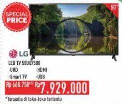 Promo Harga LG UQ7500 UHD TV 50UQ7500PSF 50 Inch  - Hypermart