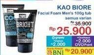 Promo Harga Biore Mens Facial Foam All Variants 100 ml - Indomaret