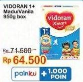 Promo Harga VIDORAN Xmart 1+ Madu, Vanilla 950 gr - Indomaret