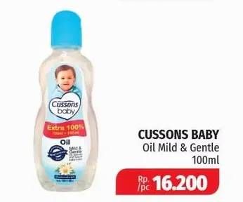 Promo Harga CUSSONS BABY Oil Mild Gentle 100 ml - Lotte Grosir