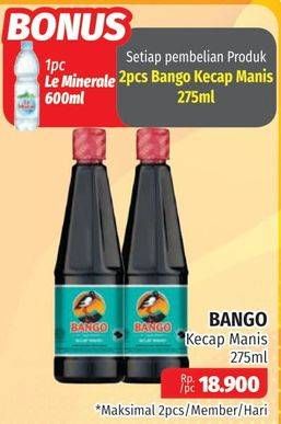 Promo Harga BANGO Kecap Manis 275 ml - Lotte Grosir