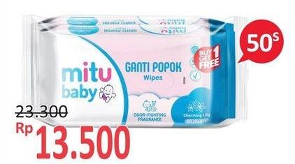 Promo Harga MITU Baby Wipes Ganti Popok 50 pcs - Alfamidi