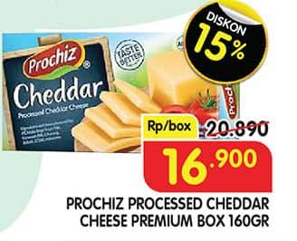 Promo Harga Prochiz Keju Cheddar 170 gr - Superindo