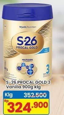 Promo Harga S26 Procal Gold Susu Pertumbuhan Vanilla 900 gr - Indomaret