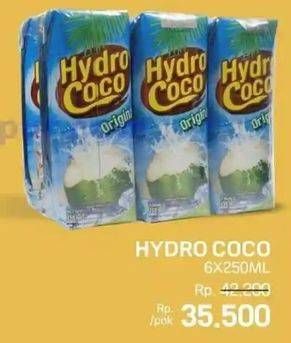 Promo Harga Hydro Coco Minuman Kelapa Original per 6 pcs 250 ml - LotteMart