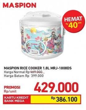 Promo Harga MASPION MRJ-1808/MS 1800 ml - Carrefour