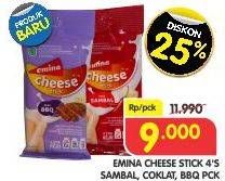 Promo Harga EMINA Cheese Stick 4 pcs - Superindo