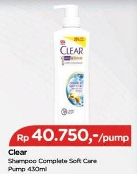 Promo Harga Clear Shampoo Complete Soft Care 480 ml - TIP TOP
