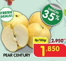 Promo Harga Pear Century per 100 gr - Superindo