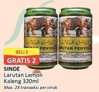 Promo Harga SINDE Minuman Penyegar Lemon per 2 kaleng 320 ml - Alfamart