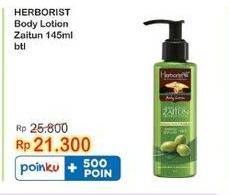 Promo Harga Herborist Body Lotion Zaitun 145 ml - Indomaret