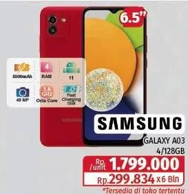 Promo Harga Samsung Galaxy A03 4GB + 128GB  - Lotte Grosir