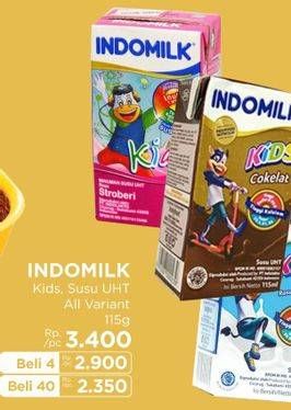 Promo Harga Indomilk Susu UHT Kids All Variants 115 ml - LotteMart