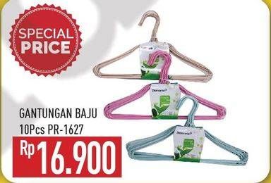 Promo Harga Gantungan Baju PR-1627 10 pcs - Hypermart