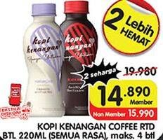 Promo Harga Kopi Kenangan Ready to Drink All Variants 220 ml - Superindo