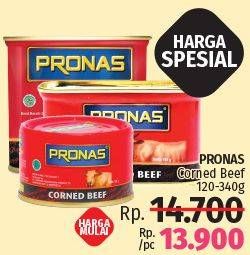 Promo Harga PRONAS Corned Beef All Variants 120 gr - LotteMart
