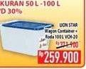 Promo Harga LION STAR Wagon Container VC-20 100000 ml - Hypermart