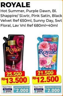 Promo Harga So Klin Royale Parfum Collection Sunny Day, Sweet Floral, Lavender Vanilla 720 ml - Alfamart