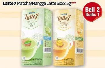 Promo Harga Latte 7 Latte Matcha, Matcha Latte per 5 pcs 22 gr - Carrefour