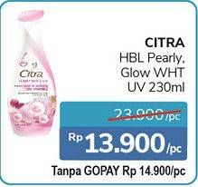 Promo Harga CITRA Hand & Body Lotion Pearly White UV 230 ml - Alfamidi