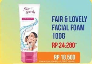 Promo Harga GLOW & LOVELY (FAIR & LOVELY) Multivitamin Facial Foam 100 gr - Giant