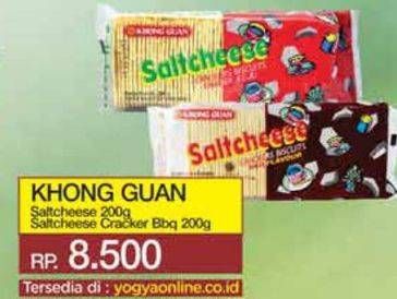 Promo Harga Khong Guan Saltcheese Regular, BBQ 200 gr - Yogya